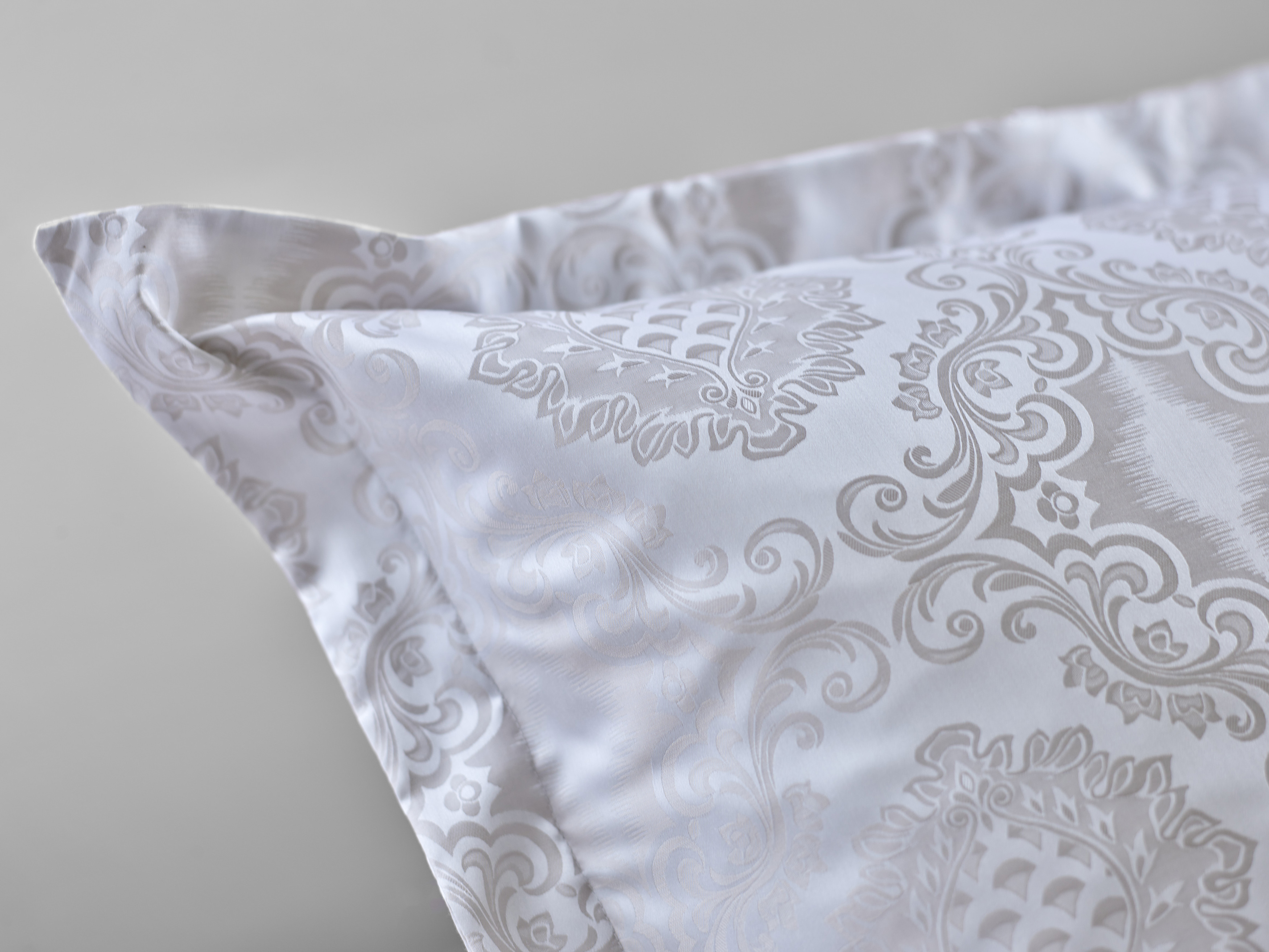 Ralph Bauer Damast-Bettwäsche Ornament Beige