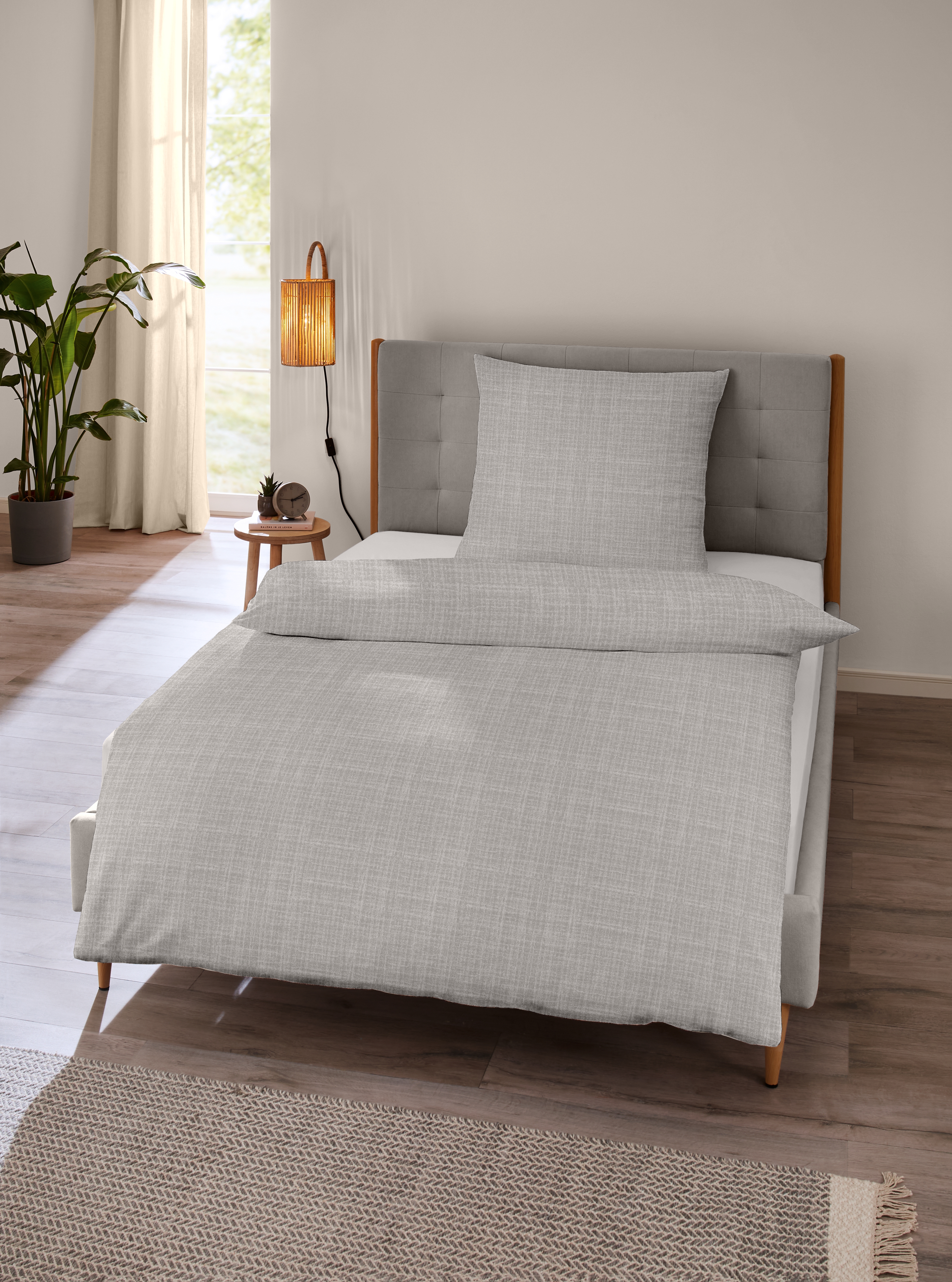 Musselin Bettwäsche - stein