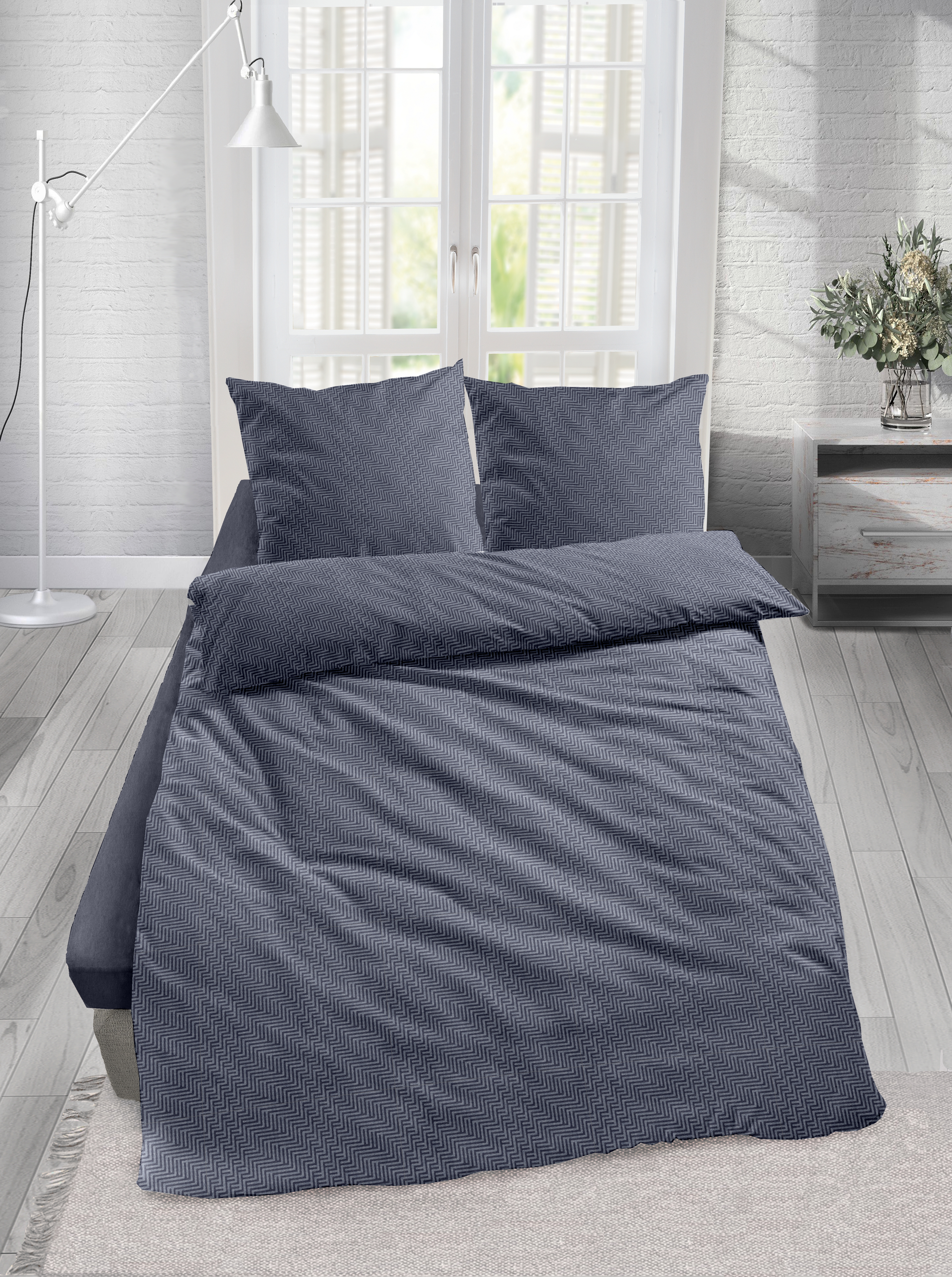 Melange-Flanell Bettwäsche