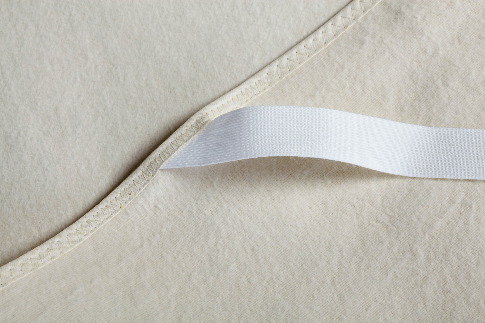 Molton-Matratzenauflage Basic, natur