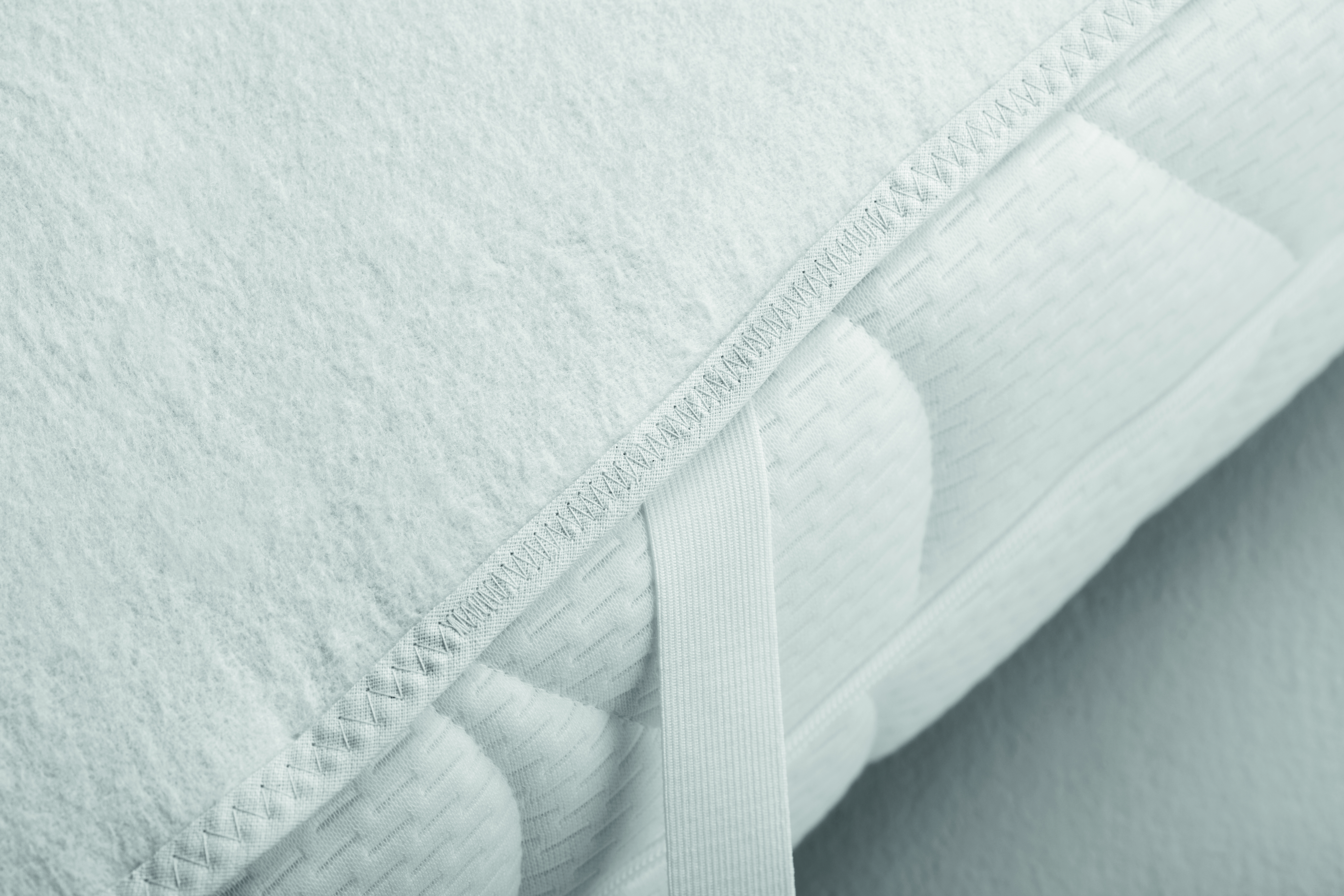 Molton-Matratzenauflage Basic, weiß