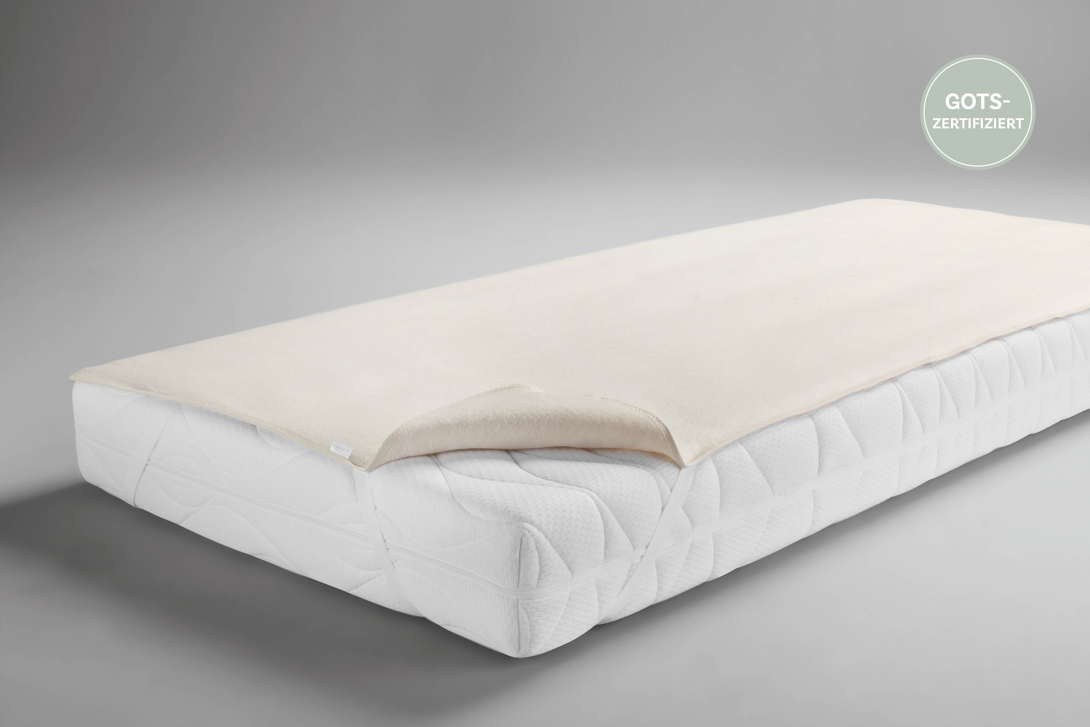 GOTS Matratzenauflage, natur