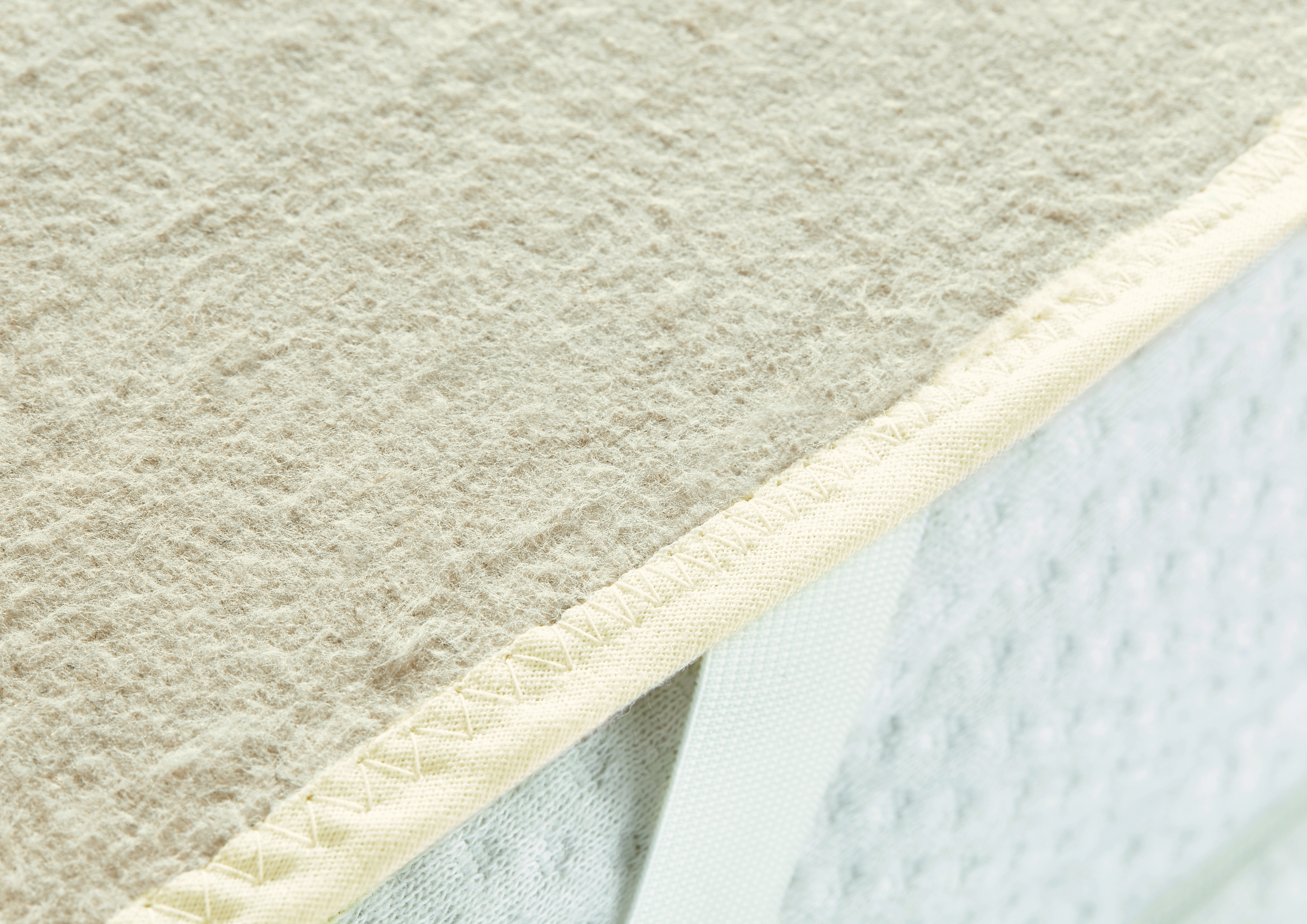 Baumwolle-Leinen Matratzenauflage wasserdicht, natur