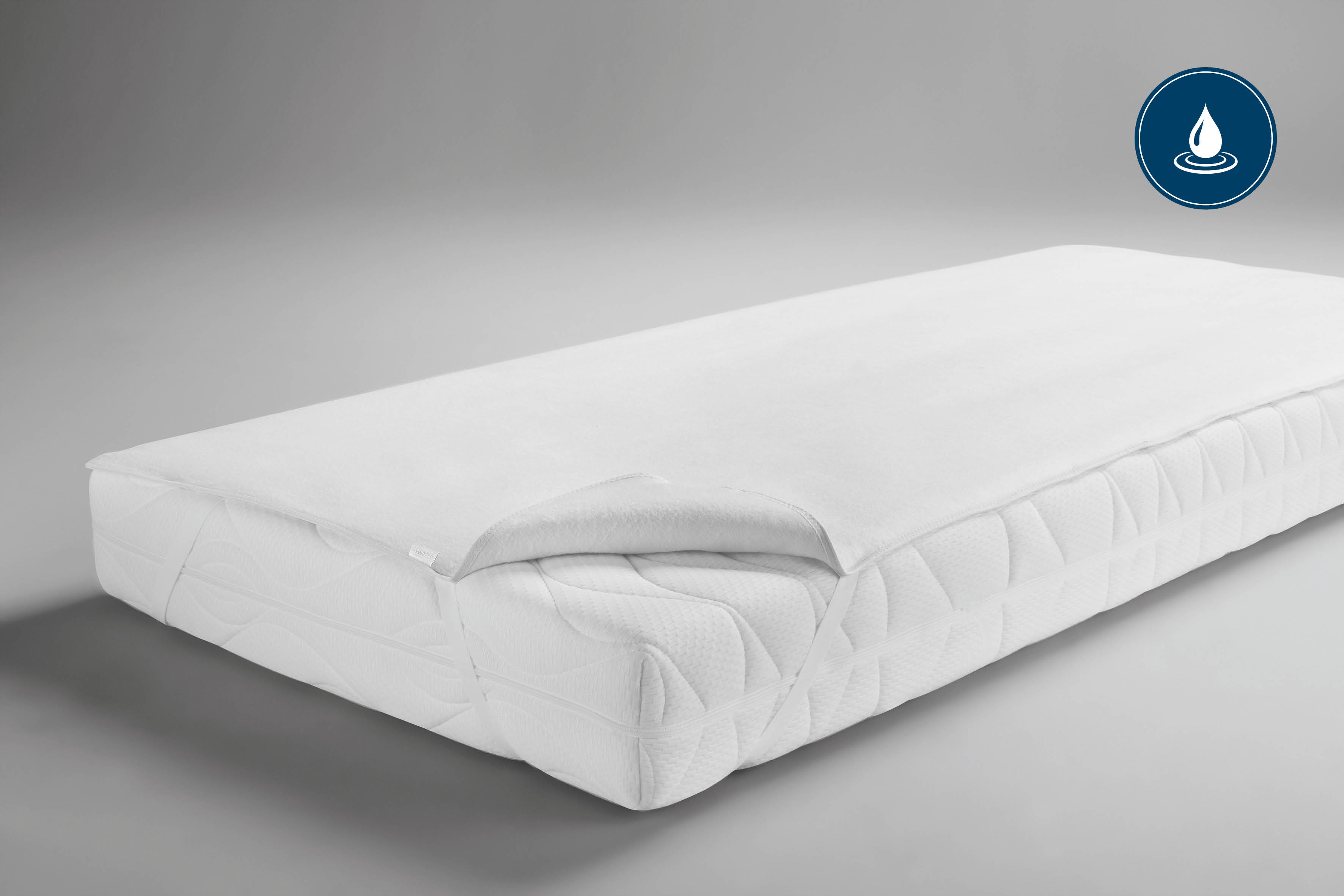 Matratzenauflage wasserdicht, weiß