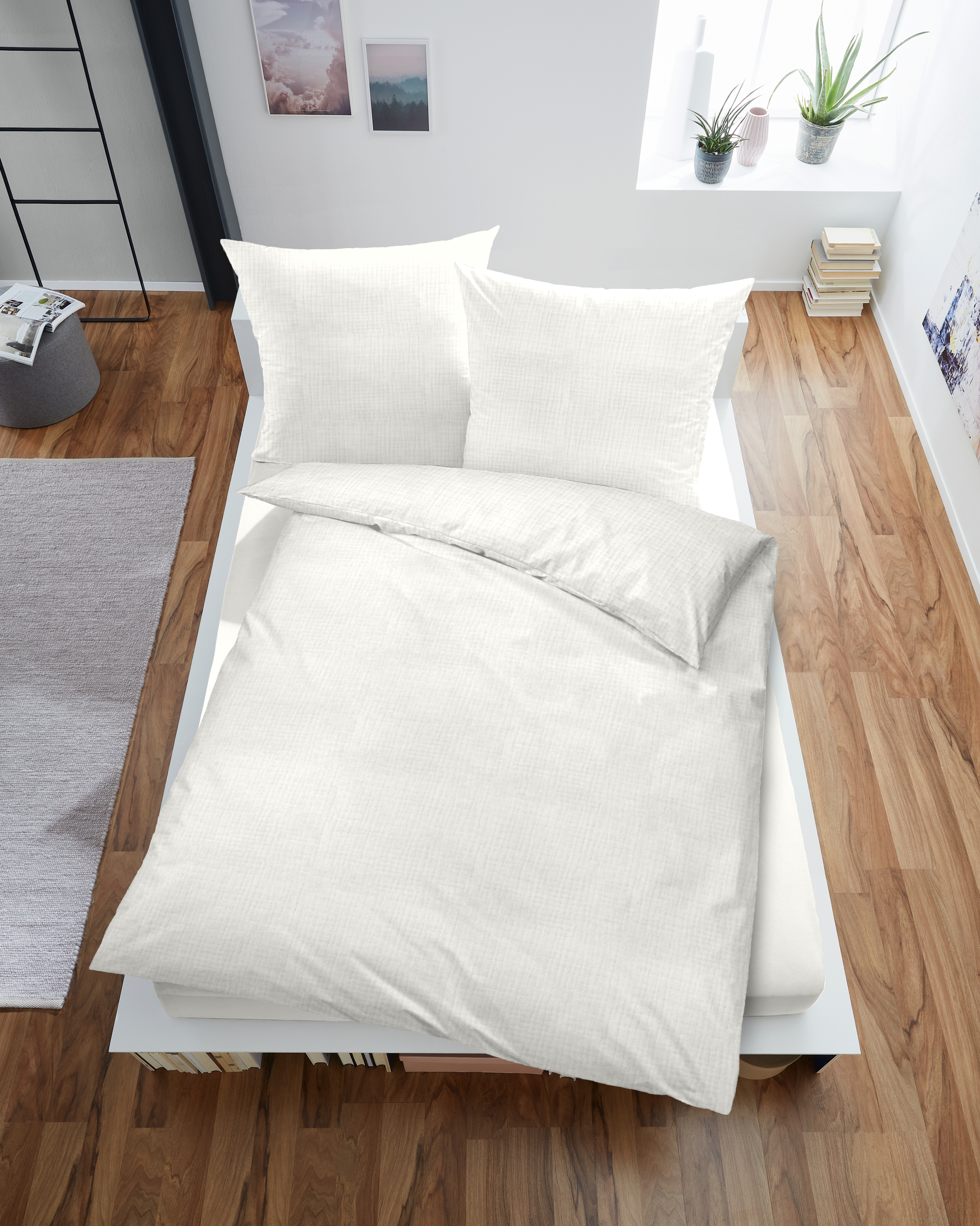 Musselin Bettwäsche - offwhite