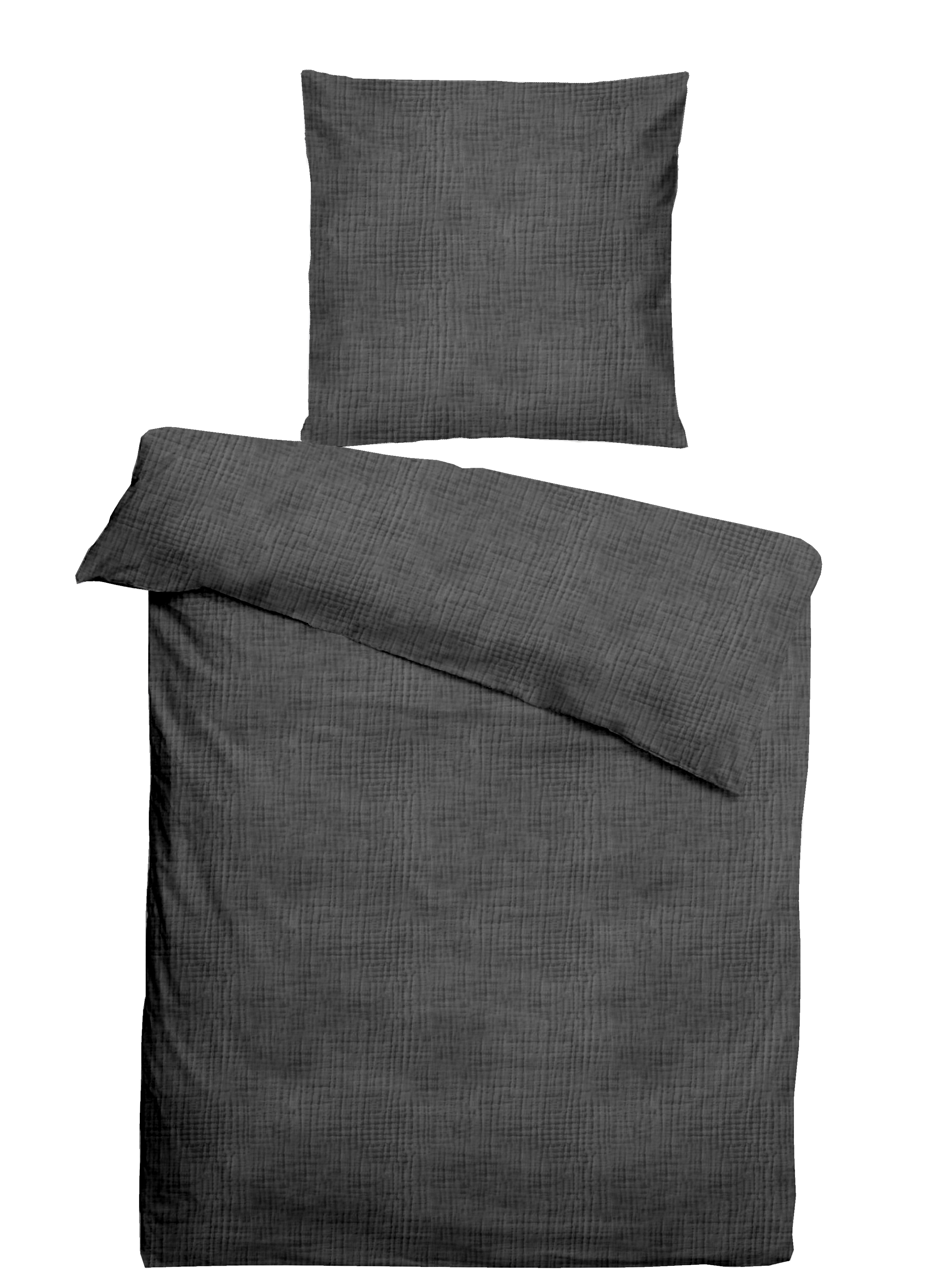 Musselin Bettwäsche - anthrazit